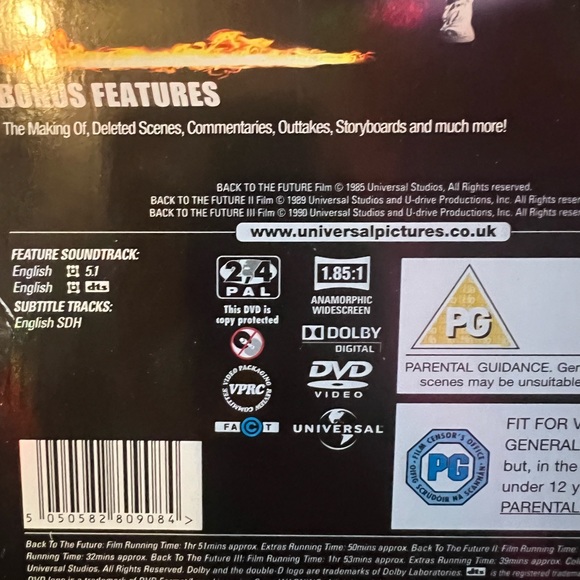 FREE w/purchase! Back To The Future Trilogy DVD Set (UK Edition) - Picture 4 of 6